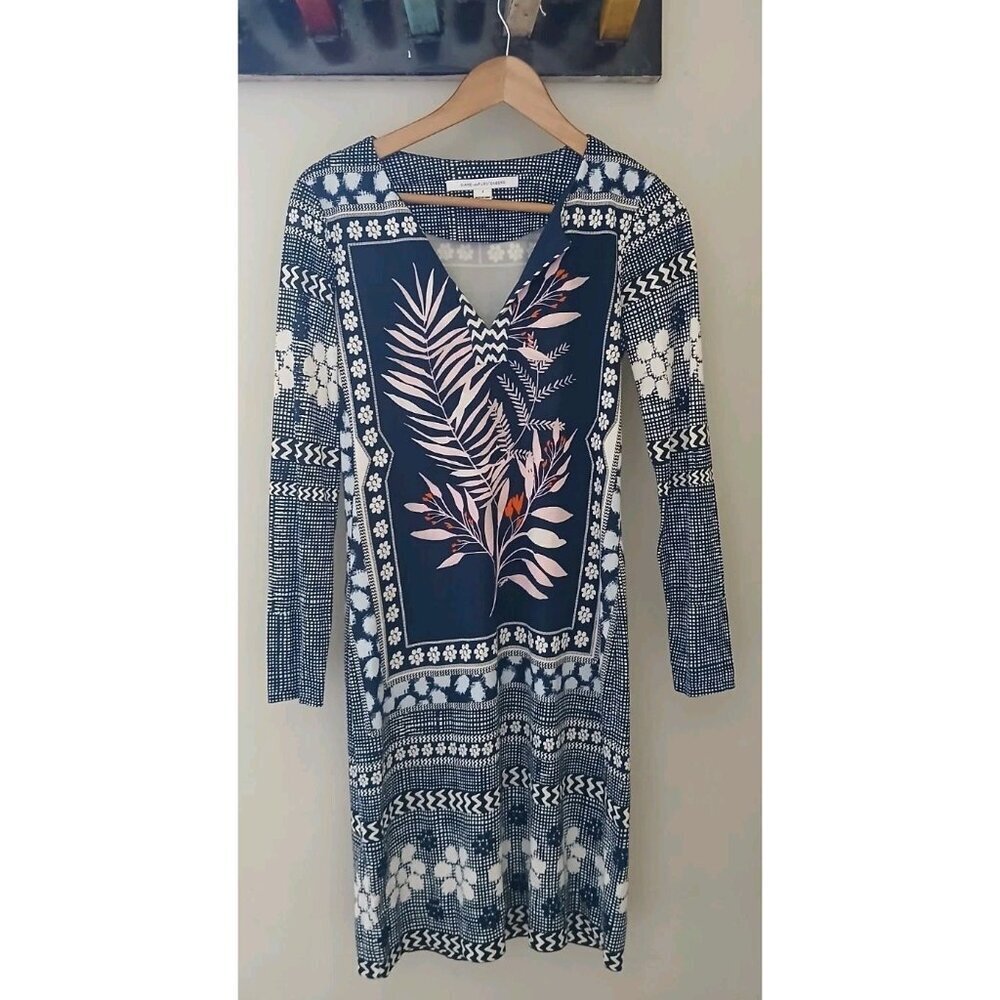 Diane Von Furstenburg 100% Silk Reina Silk Jersey Dress